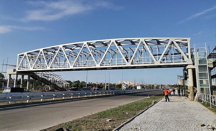 В Туле завершается возведение первого в ЦФО моста из алюминия