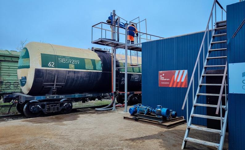 Вагоноремонтная компания «ОМК Стальной путь» запустила в депо Сальск современную экологичную промывочно-пропарочную станцию